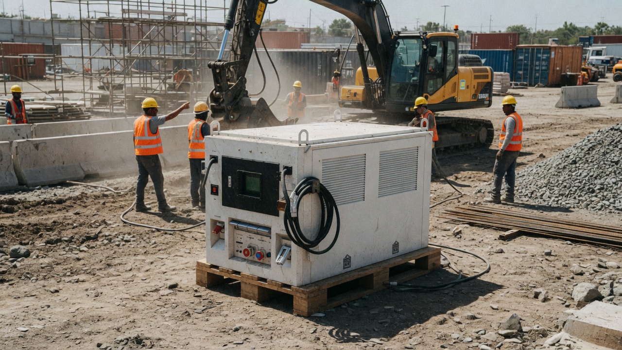 Construction Site Mobile Energy Hub for High-Power Equipment