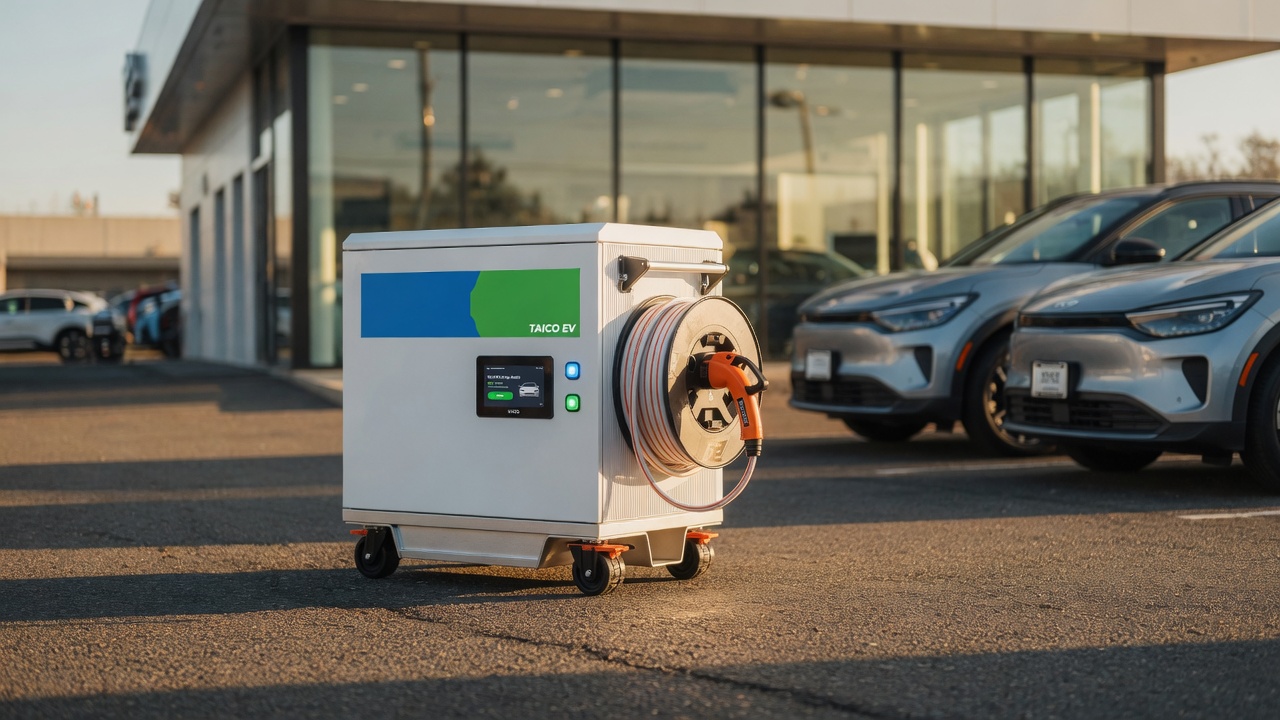 Dealership Lot Charging Without Waiting for Fixed Bays